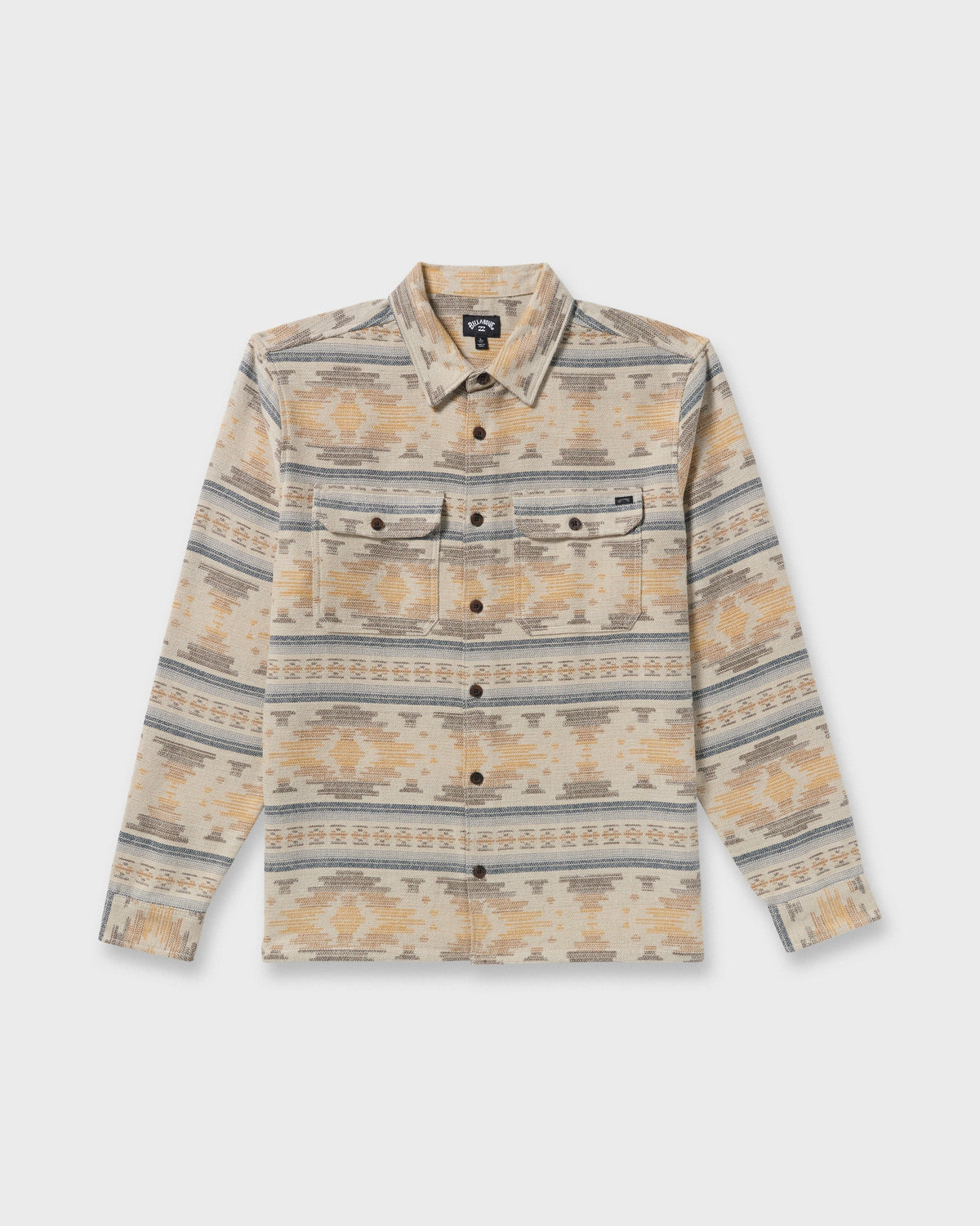 Offshore Jacquard Long Sleeve Flannel Shirt - Sand