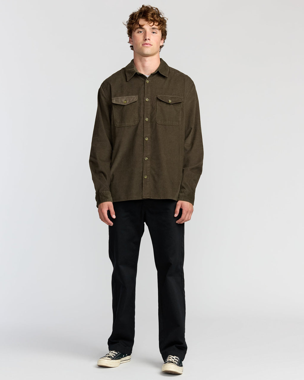 Austin Garage Long Sleeve Shirt - Chocolate