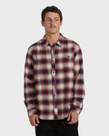 Coastline Long Sleeve Flannel Shirt - Plum