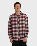 Coastline Long Sleeve Flannel Shirt - Plum