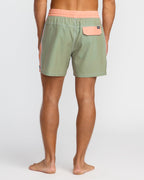 Dbah Panel Laybacks Swim Trunk - Green Ash