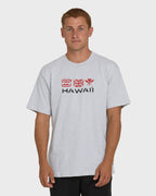 Kahili Hawaii Regular Short Sleeve Tee - Heather Gray