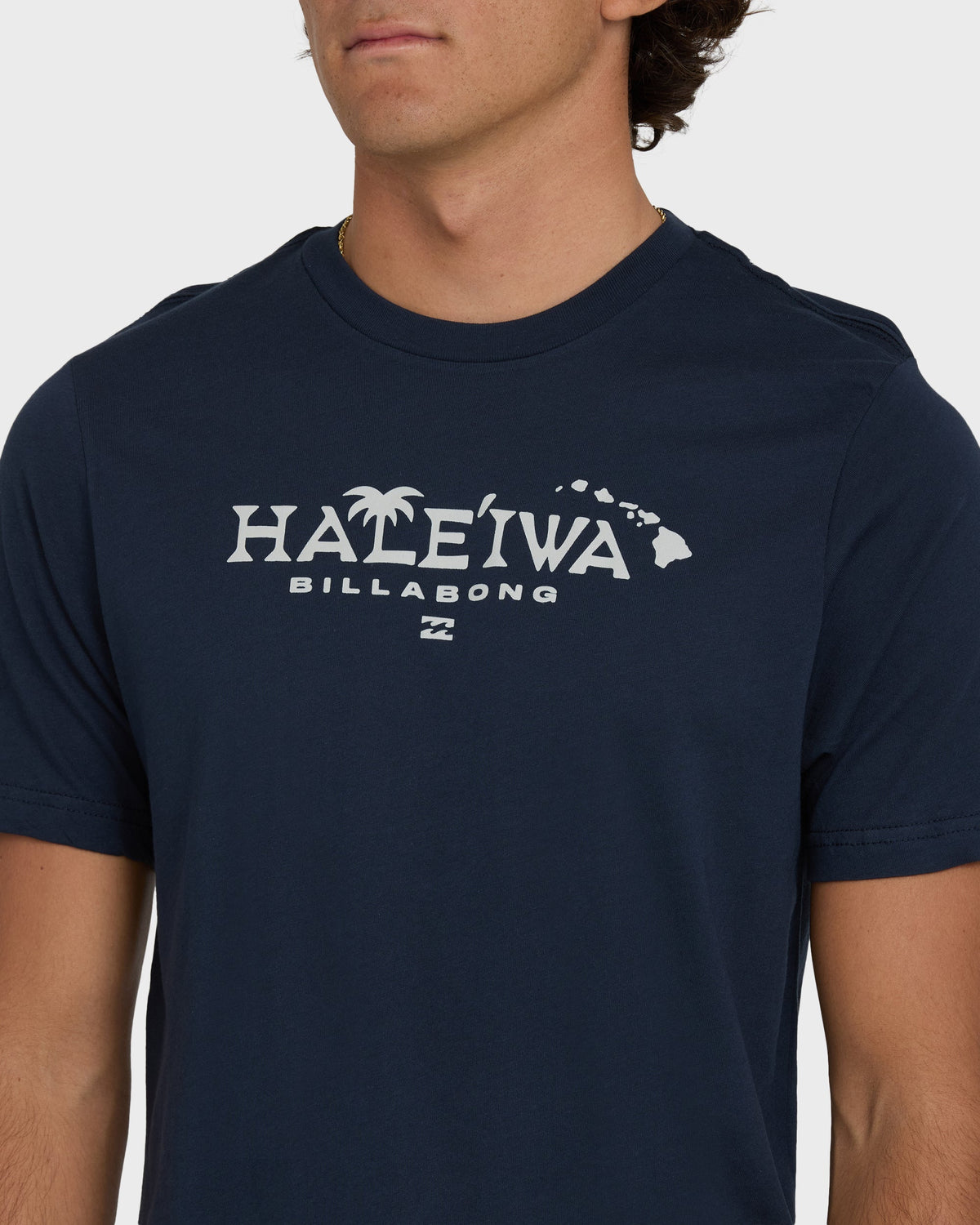 Haleiwa Palm Short Sleeve T-Shirt - Navy