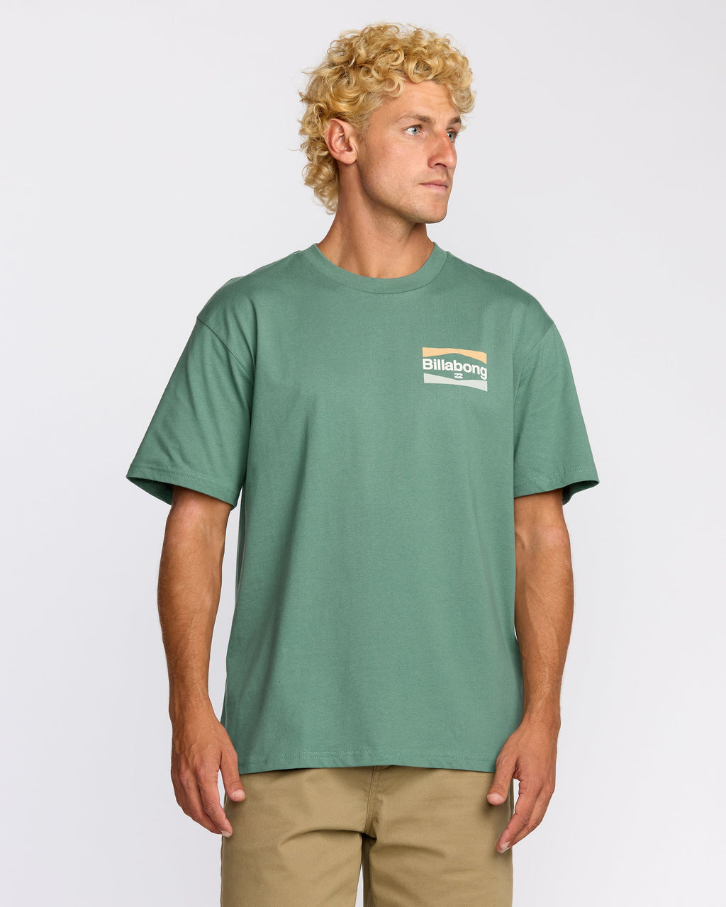 Walled Regular Short Sleeve T-Shirt - Sage Green