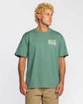 Walled Regular Short Sleeve T-Shirt - Sage Green