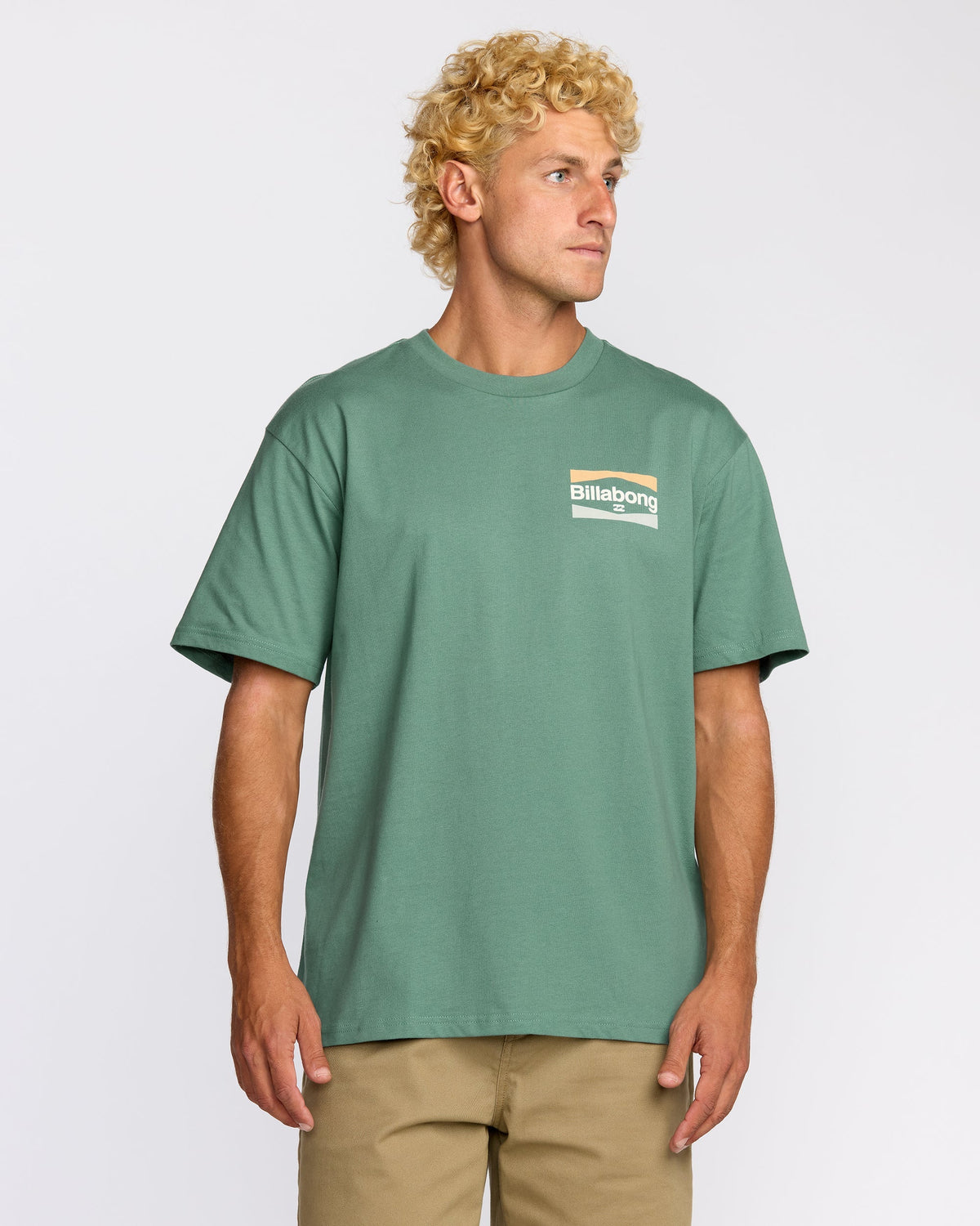 Walled Regular Short Sleeve T-Shirt - Sage Green
