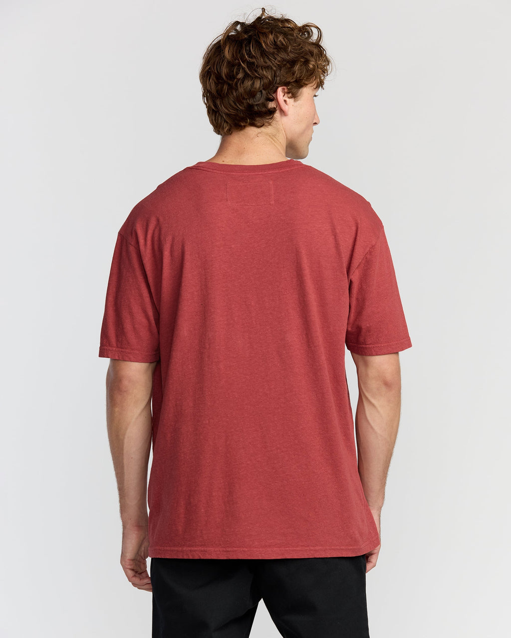 The Label Garage Regular Short Sleeve T-Shirt - Burnt Red