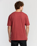 The Label Garage Regular Short Sleeve T-Shirt - Burnt Red