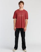 The Label Garage Regular Short Sleeve T-Shirt - Burnt Red