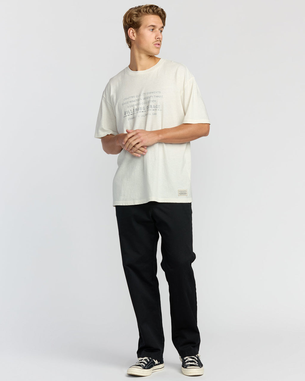 The Label Garage Regular Short Sleeve T-Shirt - Off White
