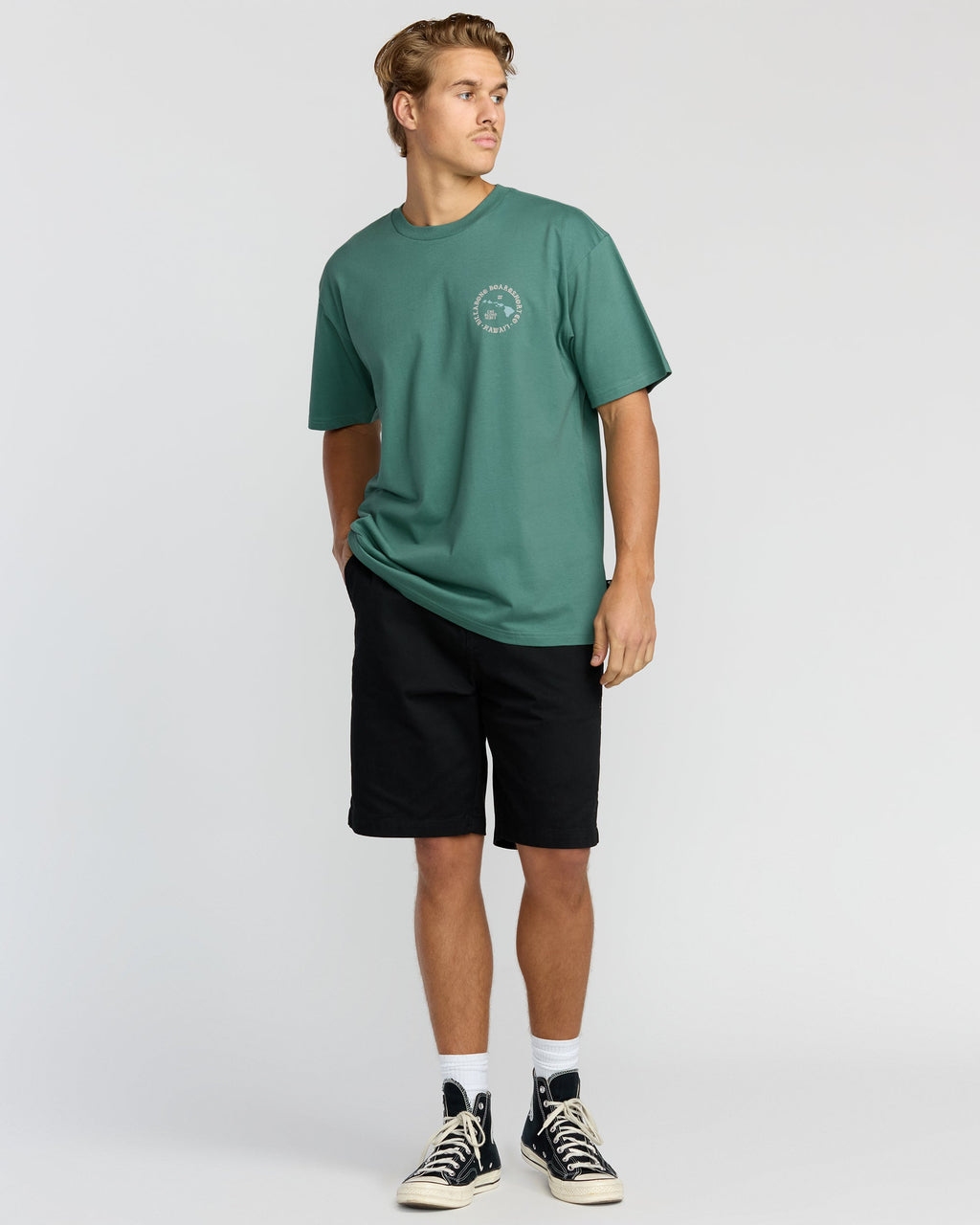 Aloha Island Hi Regular Short Sleeve T-Shirt - Sage Green