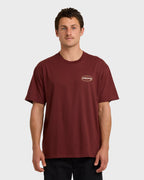 Walled Regular Short Sleeve T-Shirt - Plum