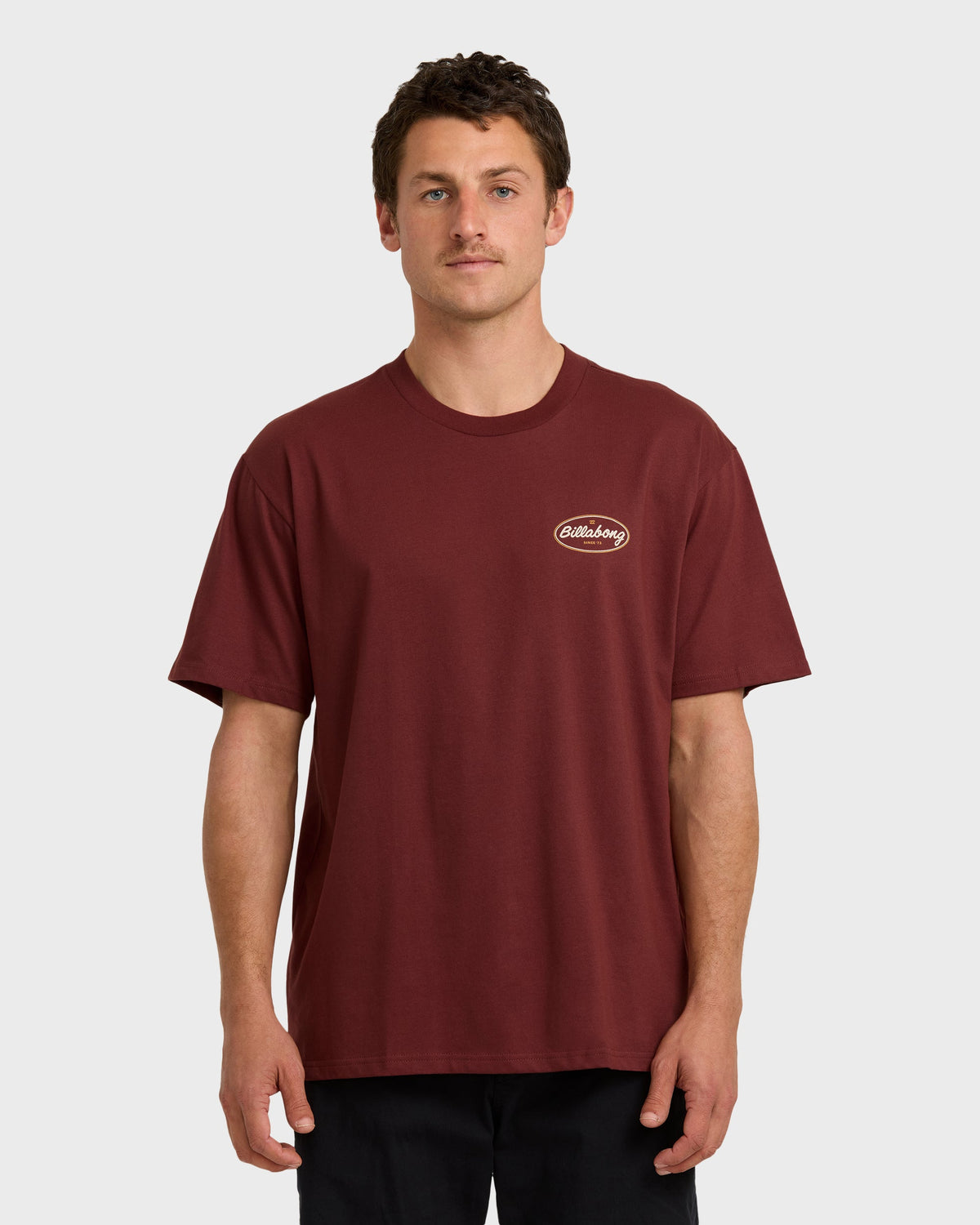 Walled Regular Short Sleeve T-Shirt - Plum