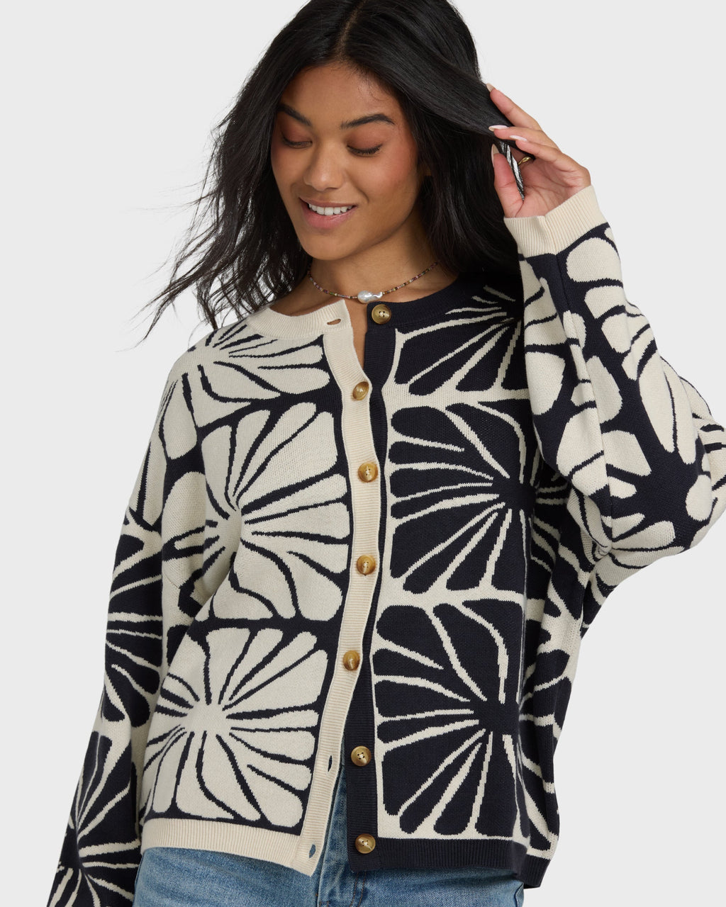 Overheated Cardi - Black Sands