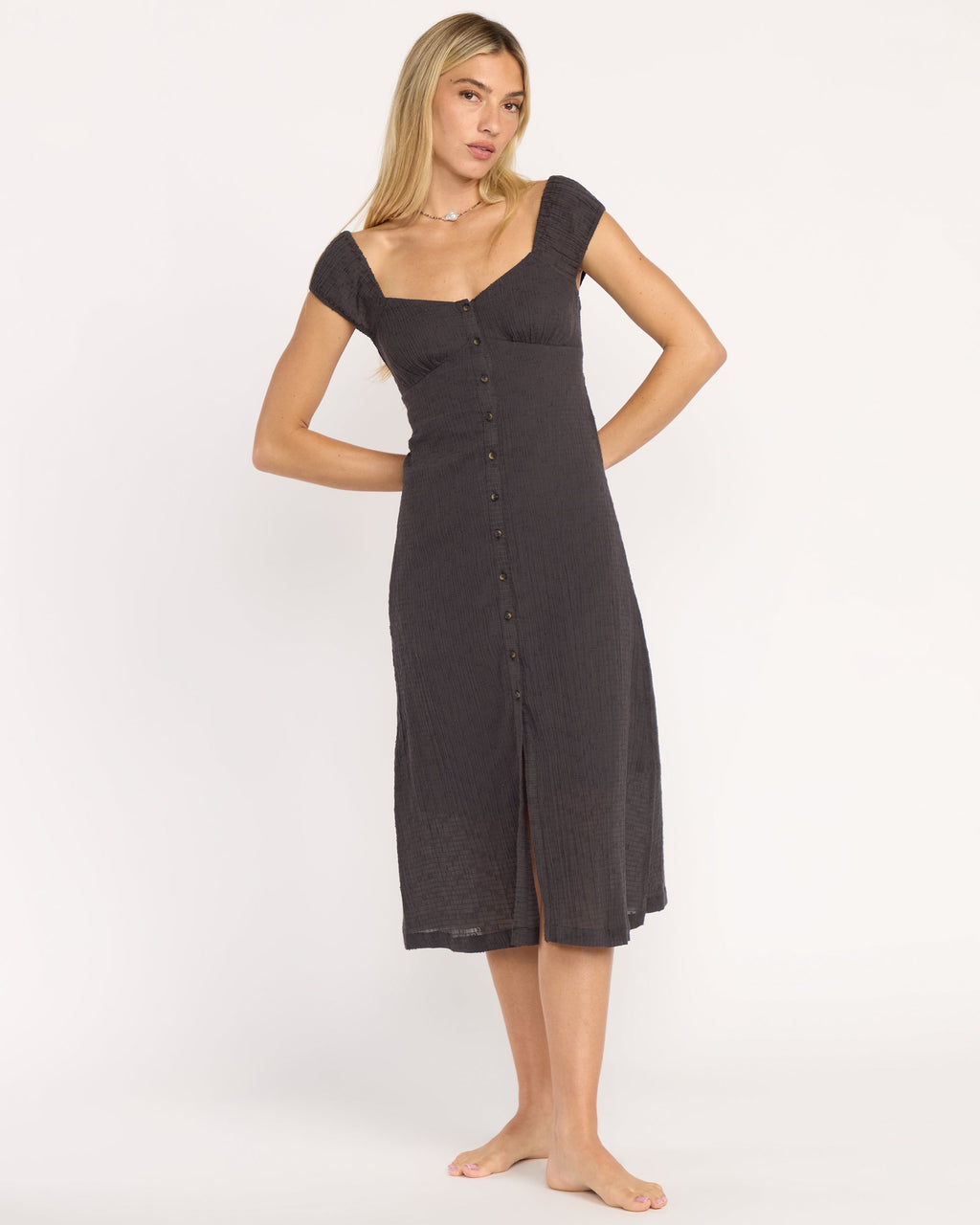 Distant Tides Dress - Black Sands