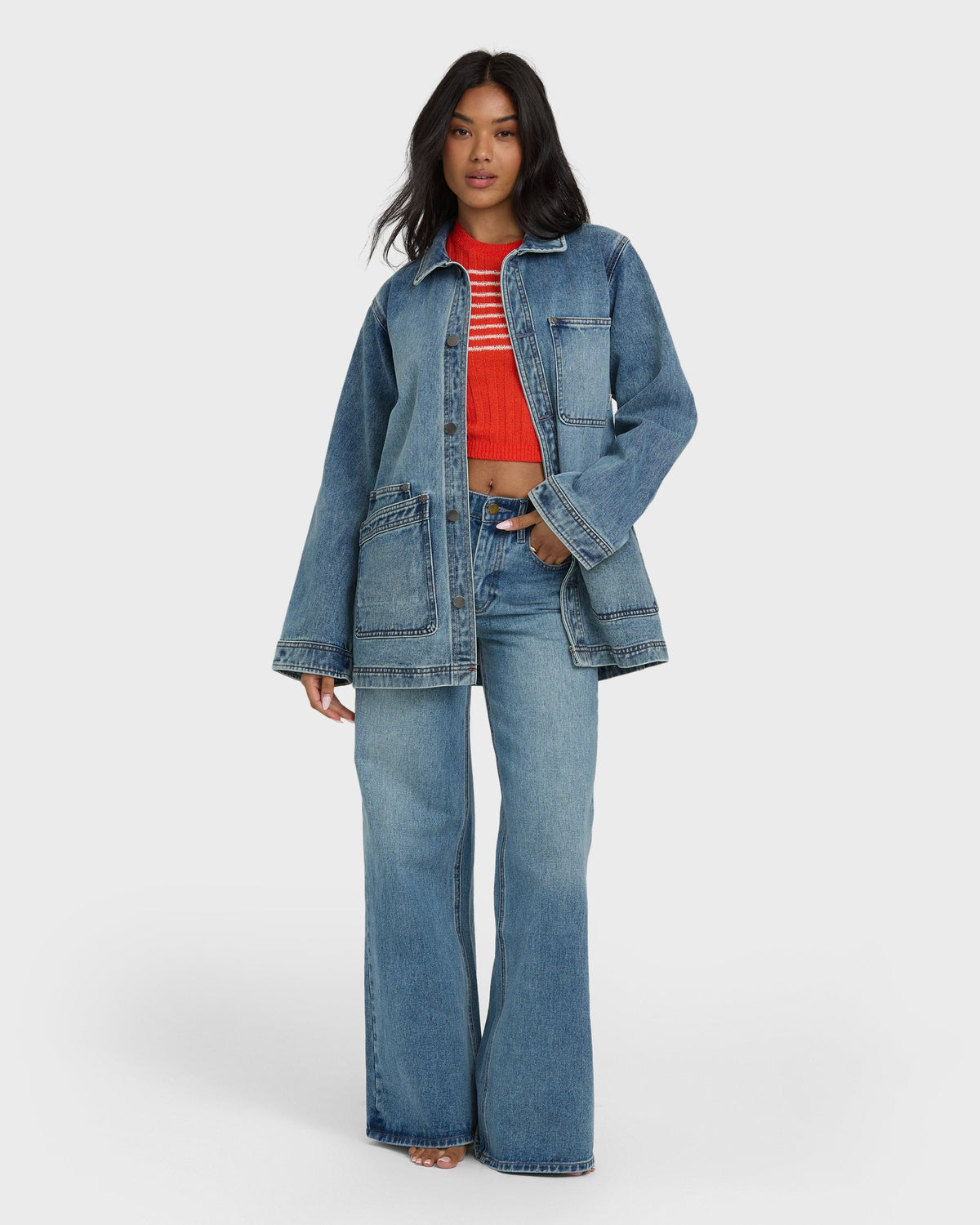Denim Chore Coat - Atlantic Deep