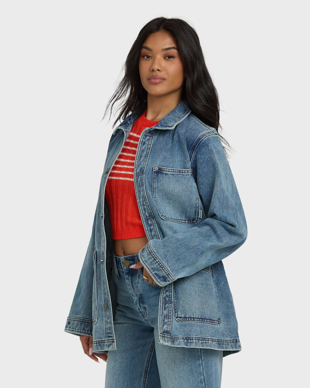Denim Chore Coat - Atlantic Deep