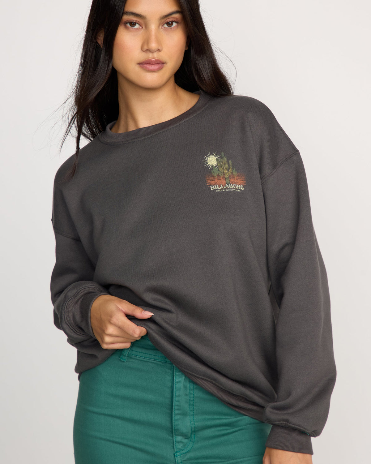 Desert Break Crewneck Sweatshirt - Off Black