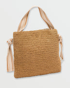 So Knotty Straw Bag - Tan