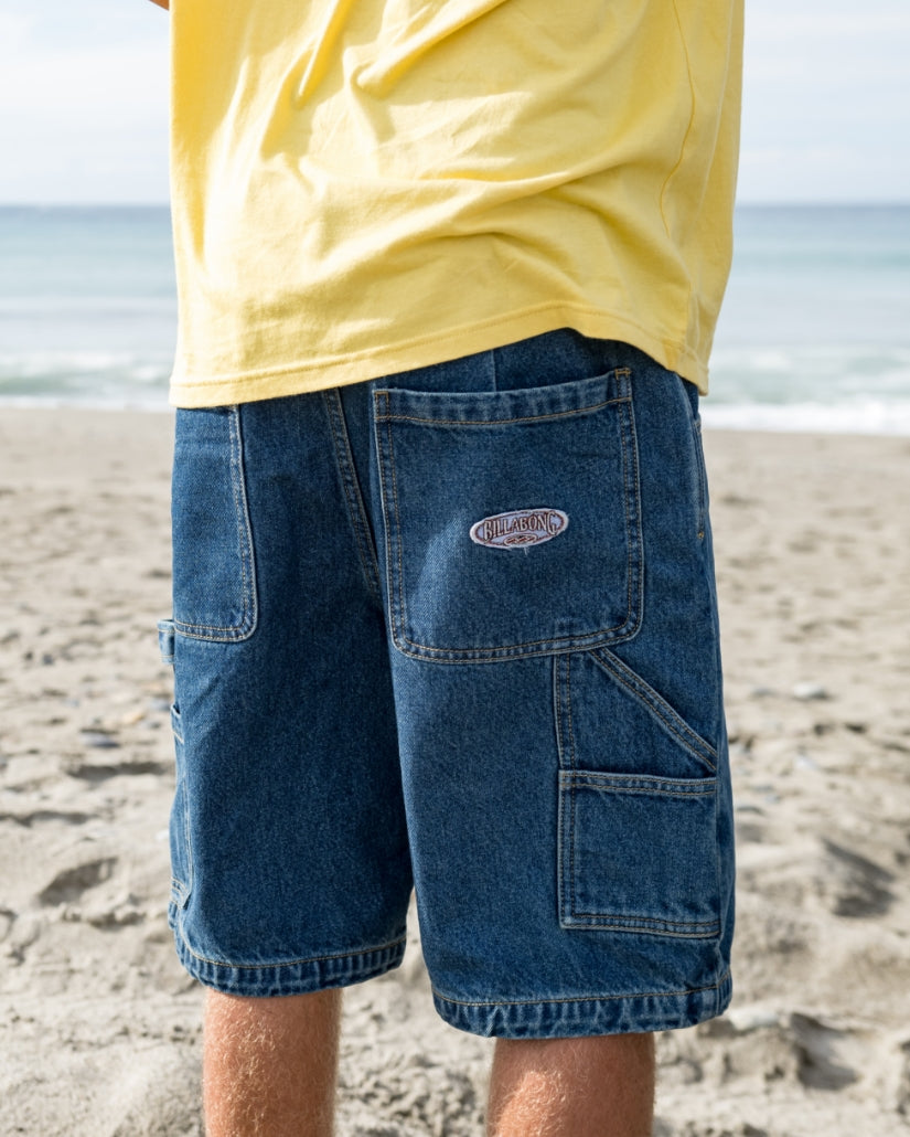 Bad Dog Workwear Shorts - Ocean Wash