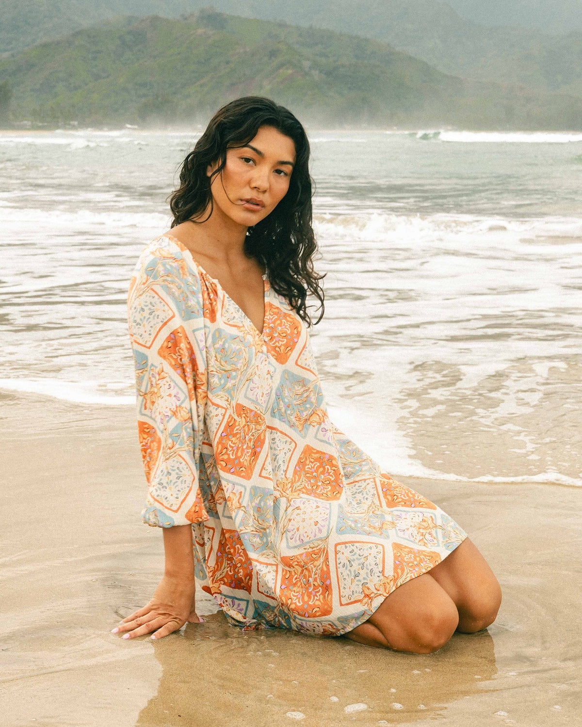 Sweet Dreamer Mini Dress - Whitecap
