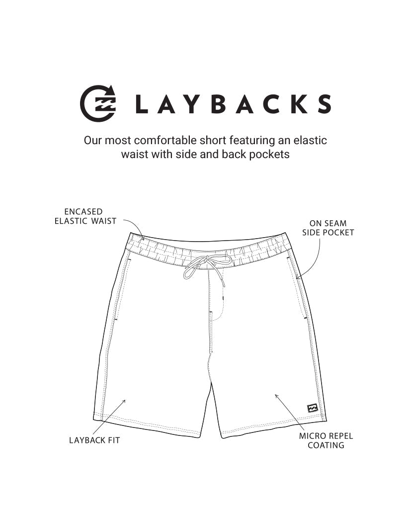 Lineup Laybacks 16 Trunks - Dusty Blue